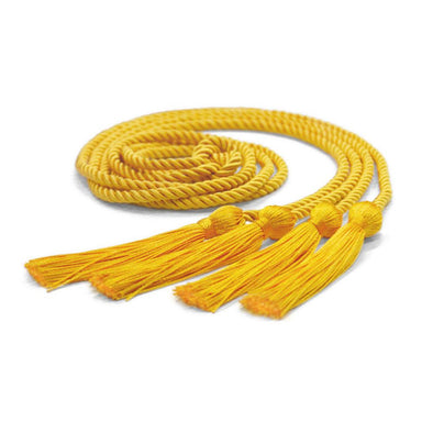 UIALECG Double Graduation Honor Cords - White and Gold,68 Long