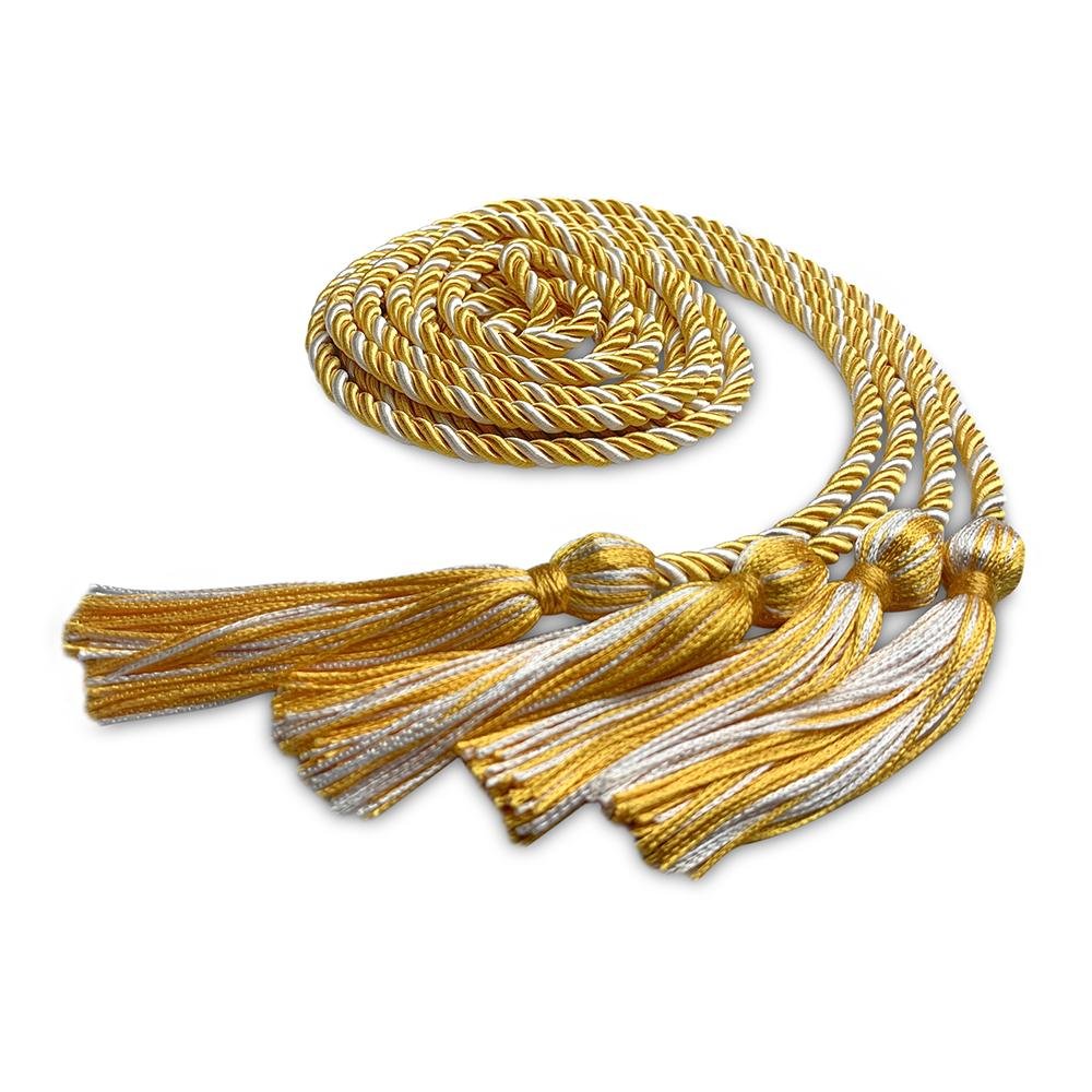 Double Graduation Honor Cord Gold/White - Endea Graduation