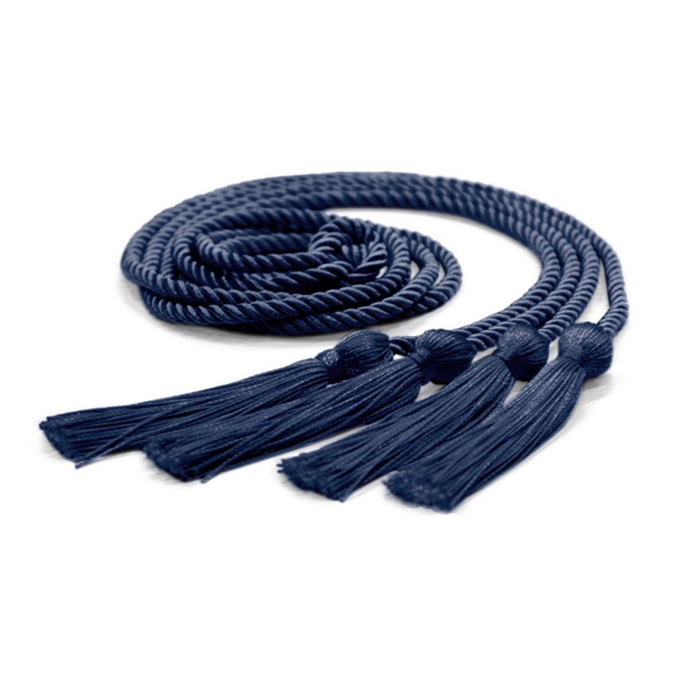 Double Graduation Honor Cord Navy Blue - Endea Graduation