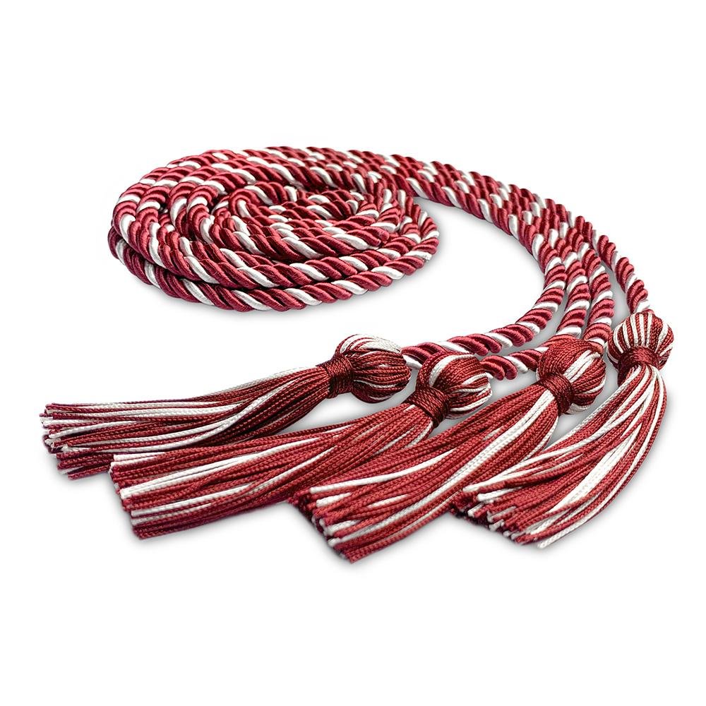 Double Graduation Honor Cord Red/White - Endea Graduation