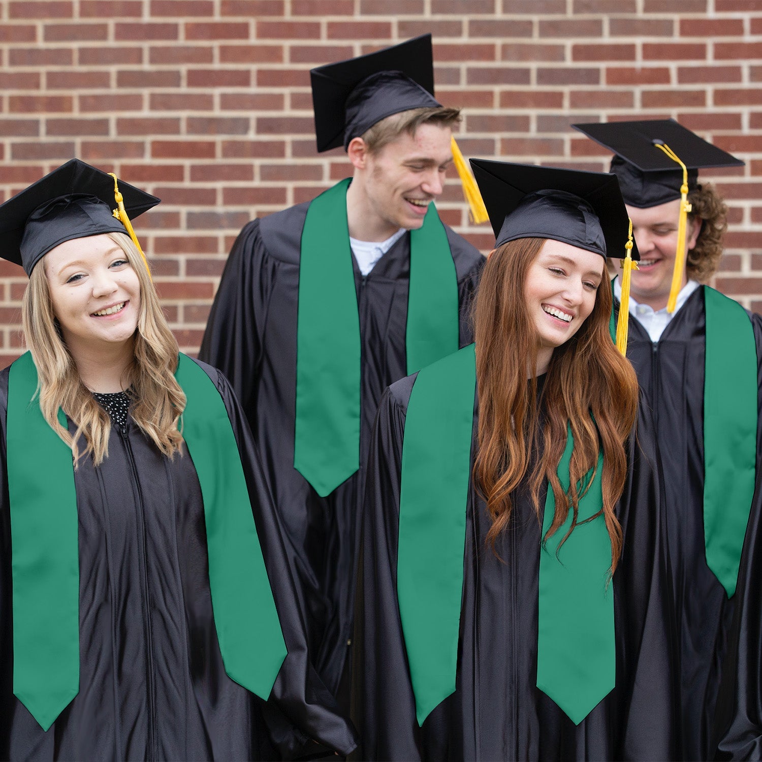 Emerald Green Graduation Stole - Endea Graduation