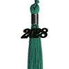 Emerald Green Graduation Tassel With Black Date Drop - Endea Graduation