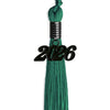 Emerald Green Graduation Tassel With Black Date Drop - Endea Graduation