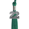 Emerald Green Graduation Tassel With Silver Date Drop - Endea Graduation