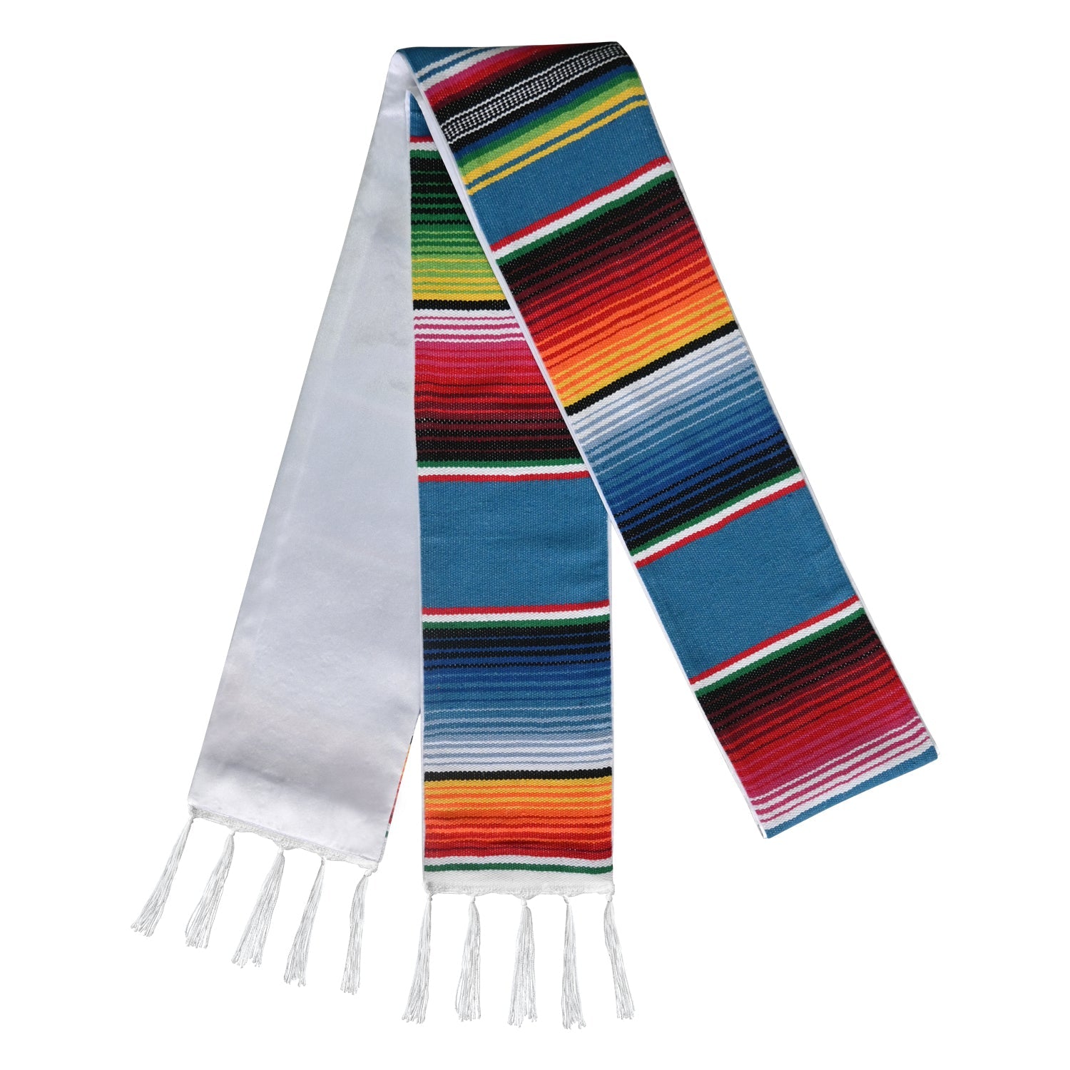 Endea Graduation Mexican Hispanic Serape Stole Blue - Endea Graduation