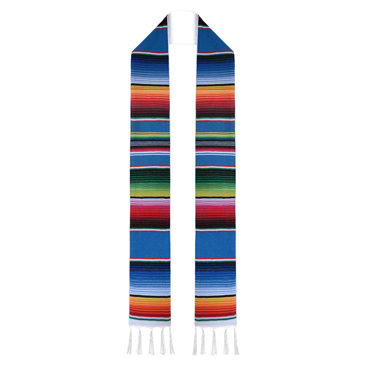 Endea Graduation Mexican Hispanic Serape Stole Blue - Endea Graduation
