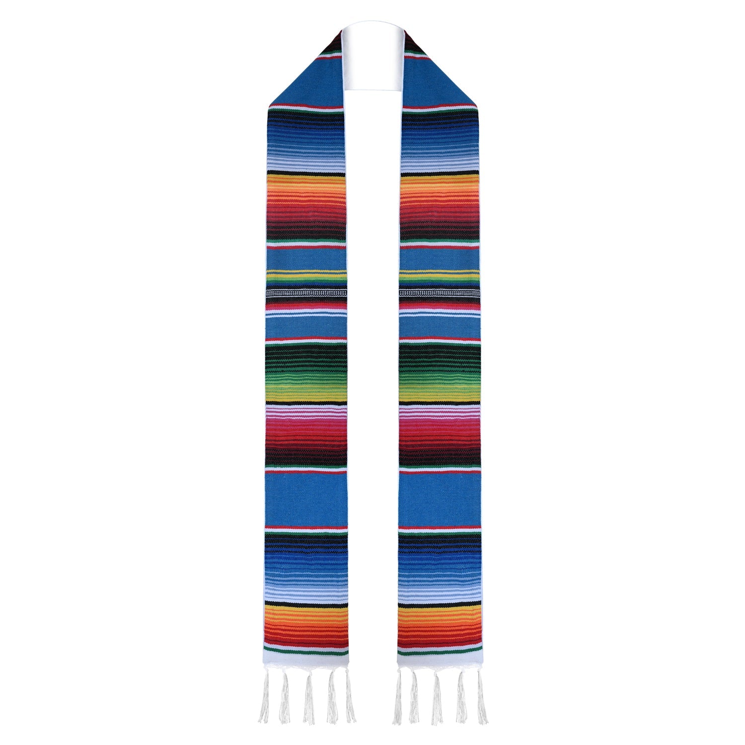 Endea Graduation Mexican Hispanic Serape Stole Blue - Endea Graduation