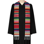 Endea Graduation Mexican Hispanic Serape Stole Red - Endea Graduation