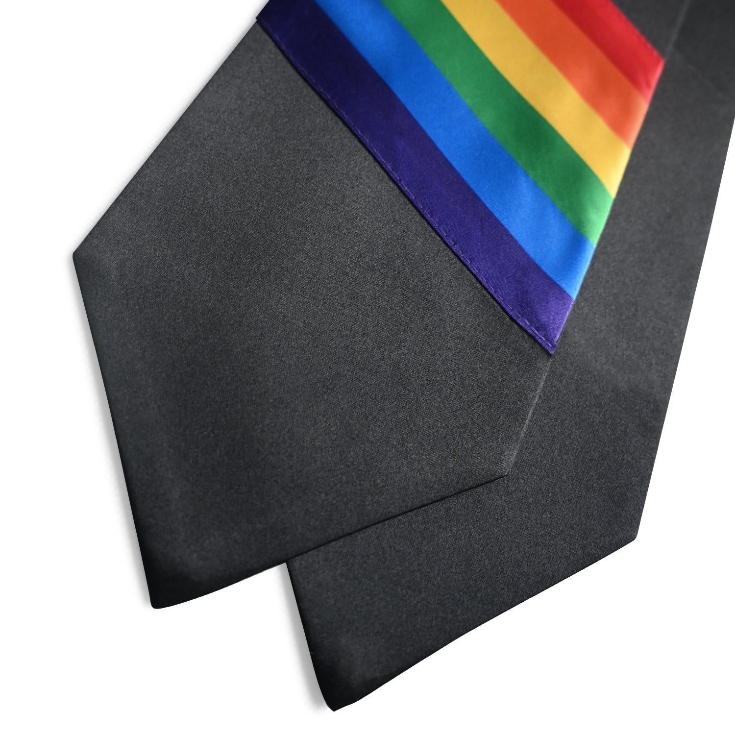 Endea Graduation Rainbow LGBTQ+ Gay Pride Stole Black - Endea Graduation