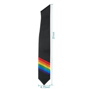 Endea Graduation Rainbow LGBTQ+ Gay Pride Stole Black - Endea Graduation