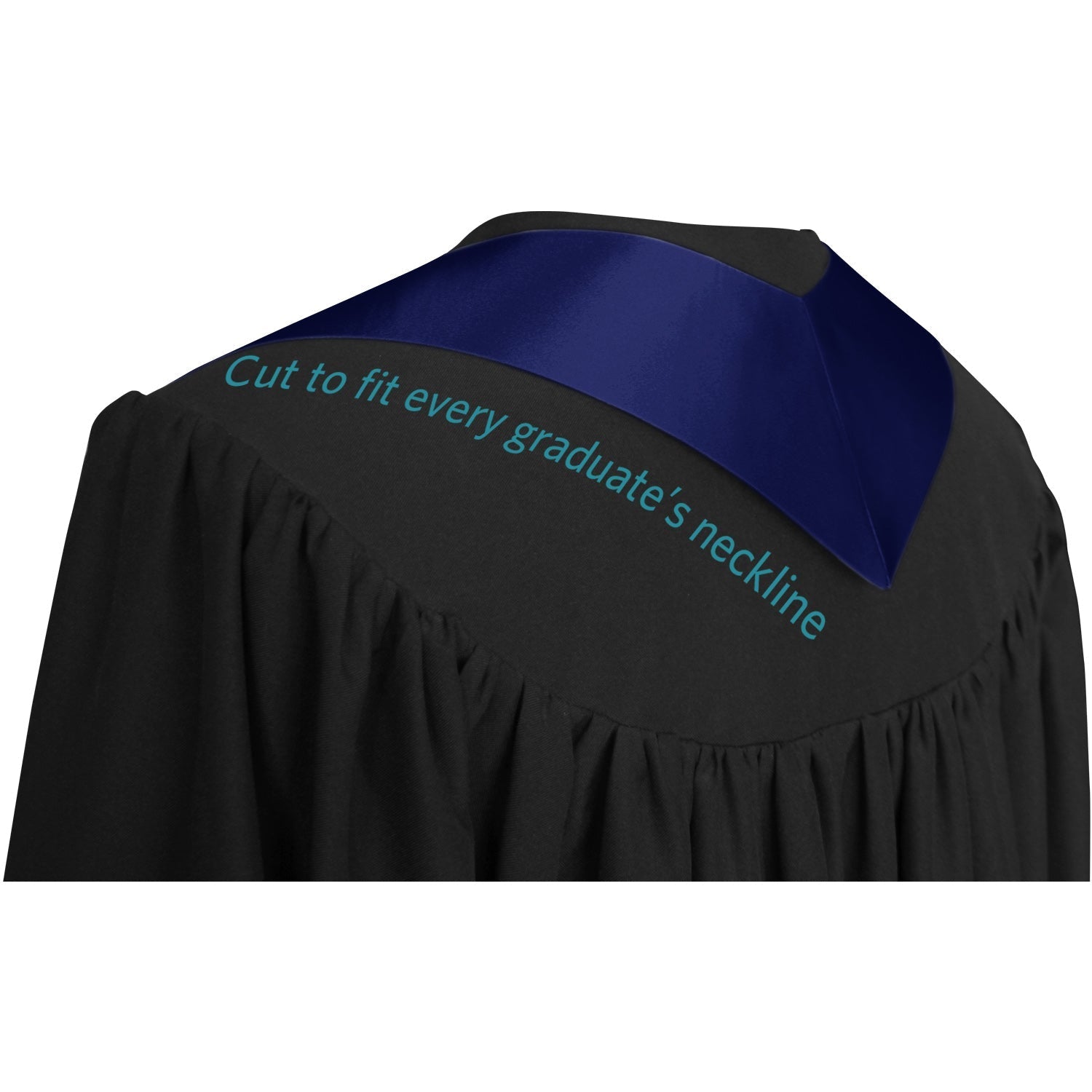 Endea Graduation Stole Class of 2024 With Classic Tips - Unisex Adult - 62" Long - Graduation Sash Navy Blue - Endea Graduation