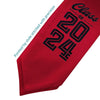 Endea Graduation Stole Class of 2024 With Classic Tips - Unisex Adult - 62" Long - Graduation Sash Red - Endea Graduation