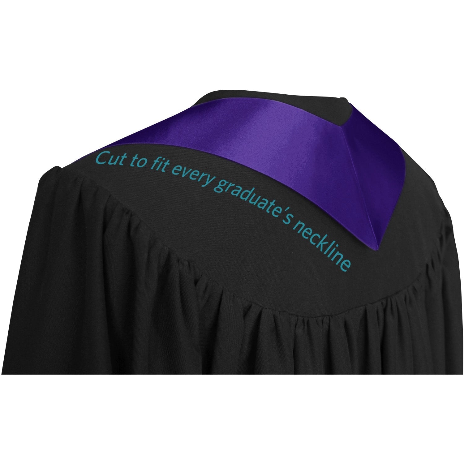 Endea Graduation Stole Class of 2025 With Classic Tips - Unisex Adult - 62" Long - Graduation Sash Purple - Endea Graduation