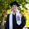 Endea Graduation Stole Class of 2025 With Classic Tips - Unisex Adult - 62" Long - Graduation Sash White - Endea Graduation