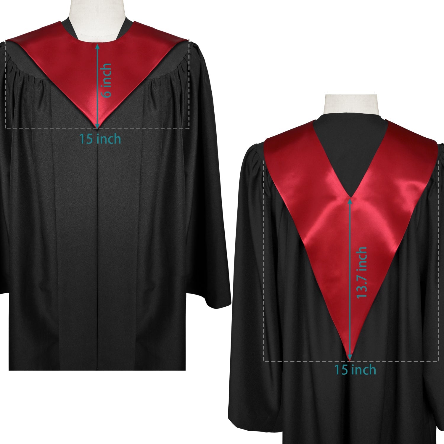 Endea Graduation V Stole Red - Endea Graduation