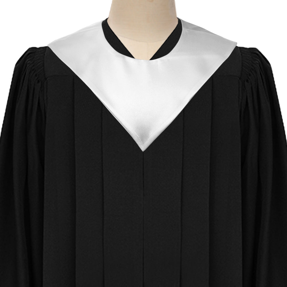 White Graduation V-Stole – Endea Graduation