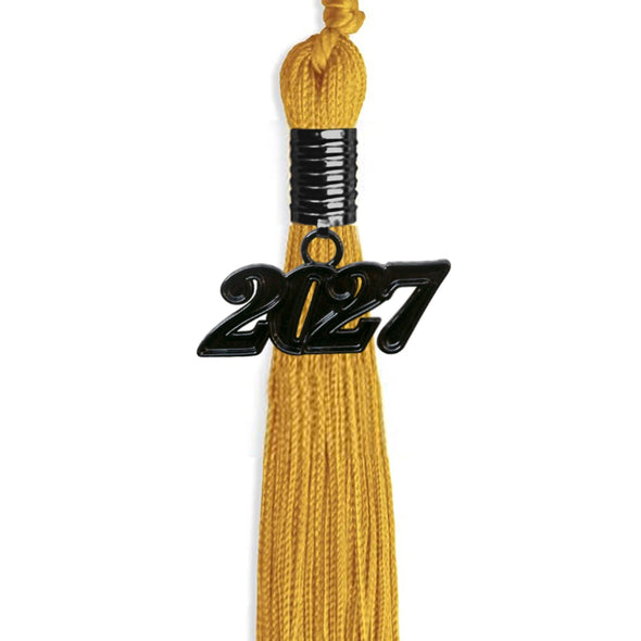 Gold Graduation Tassel With Black Date Drop - Endea Graduation