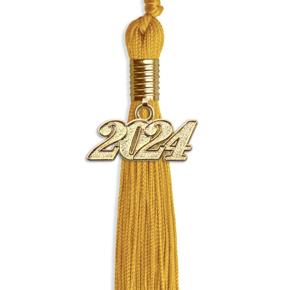 Gold Graduation Tassel With Gold Date Drop - Endea Graduation