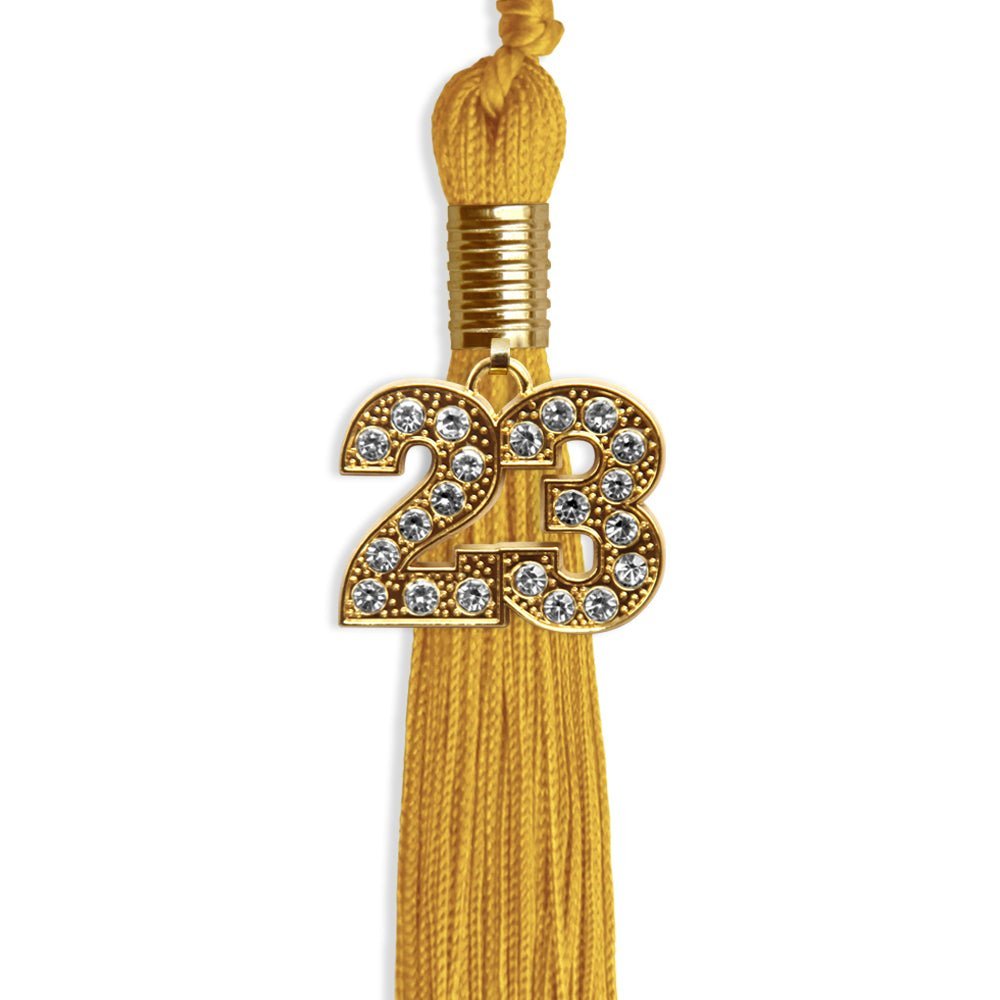 Gold Graduation Tassel With Gold Date Drop - Endea Graduation