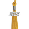Gold Graduation Tassel With Silver Date Drop - Endea Graduation