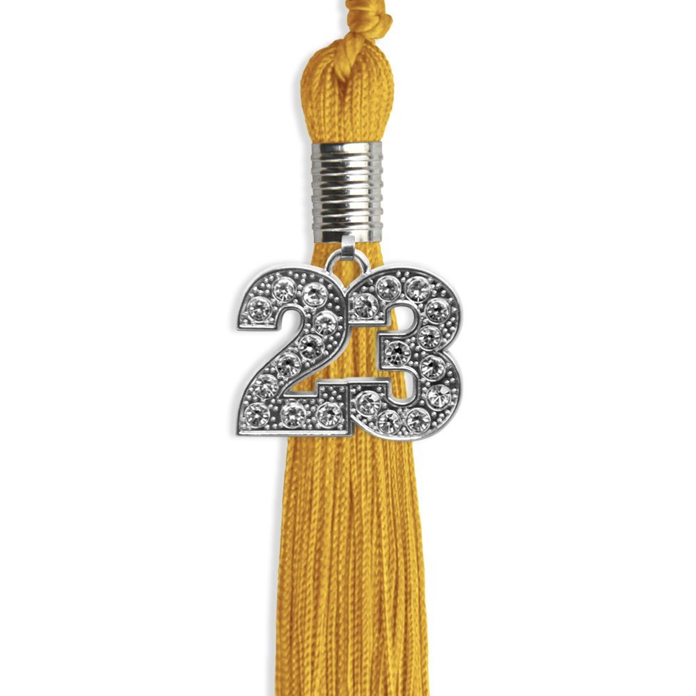 Gold Graduation Tassel With Silver Date Drop - Endea Graduation