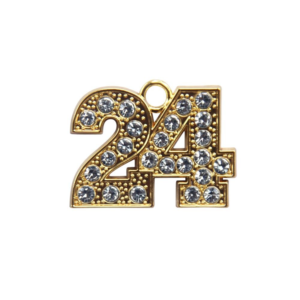 Gold Tassel Date Bling Charm Year 2024 - Endea Graduation