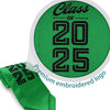 Green Class of 2025 Graduation Stole/Sash With Classic Tips - Endea Graduation