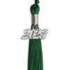 Green Graduation Tassel With Silver Date Drop - Endea Graduation