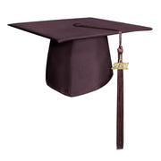 Matte Maroon Graduation Cap & Tassel - Endea Graduation