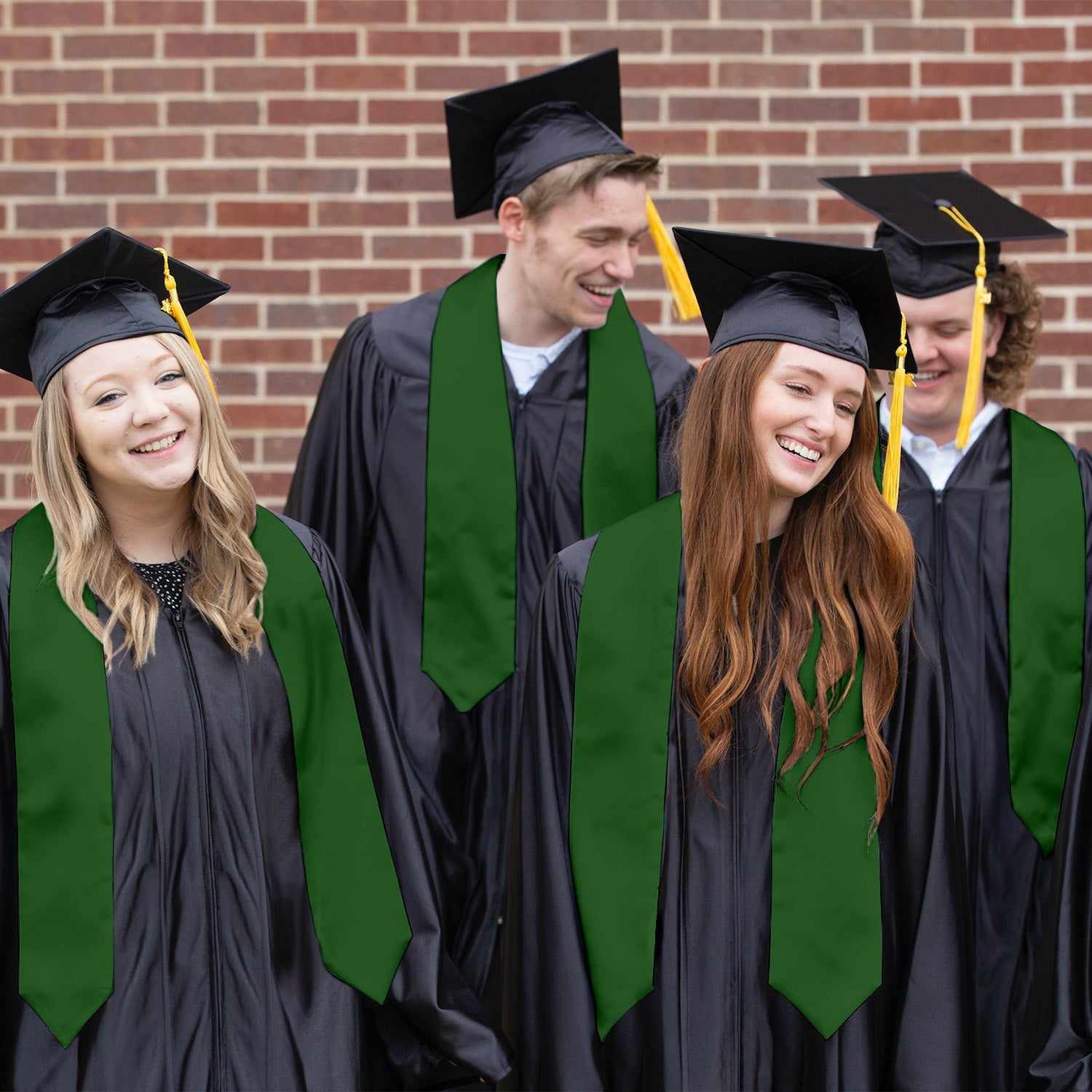 Hunter Green Graduation Stole - Endea Graduation