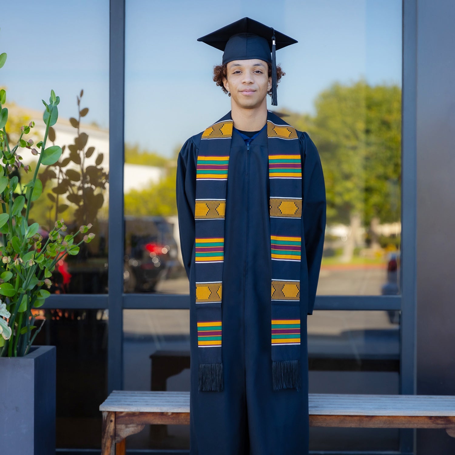 Kente Multi-Color Graduation Stole - Endea Graduation