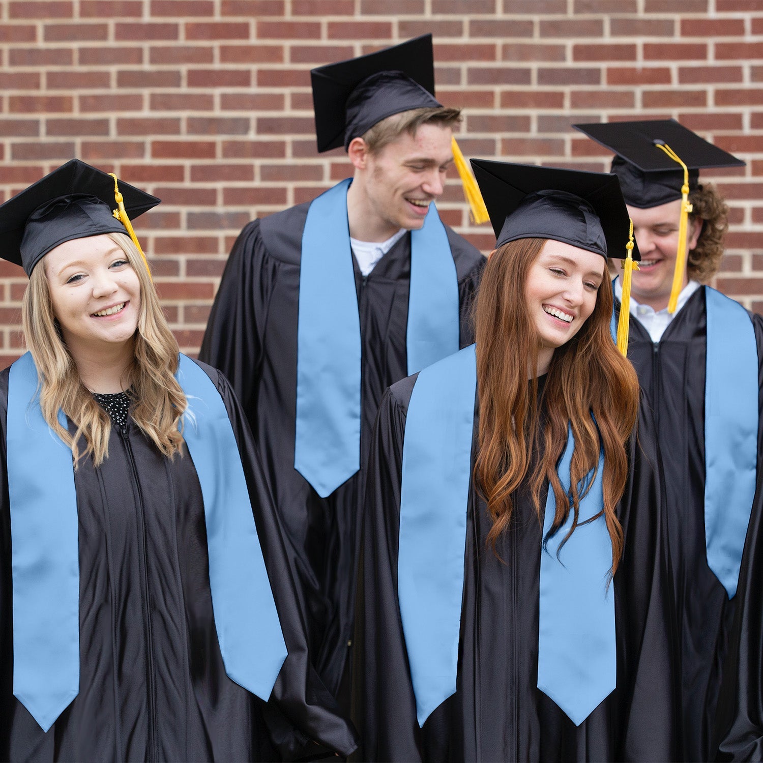 Light Blue Graduation Stole - Endea Graduation