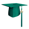 Matte Emerald Green Graduation Cap & Tassel - Endea Graduation
