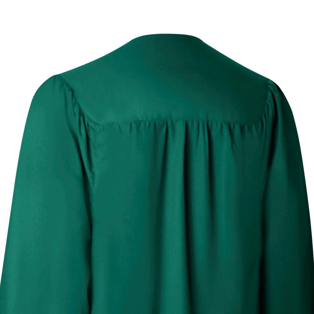 Matte Emerald Green Graduation Gown & Cap - Endea Graduation