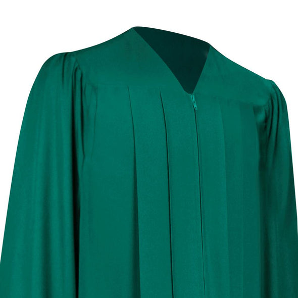Matte Emerald Green Graduation Gown & Cap - Endea Graduation