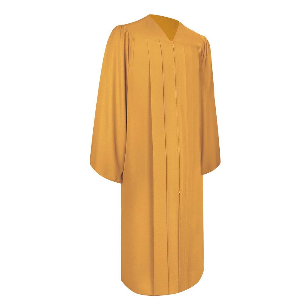 Matte Gold Graduation Gown & Cap