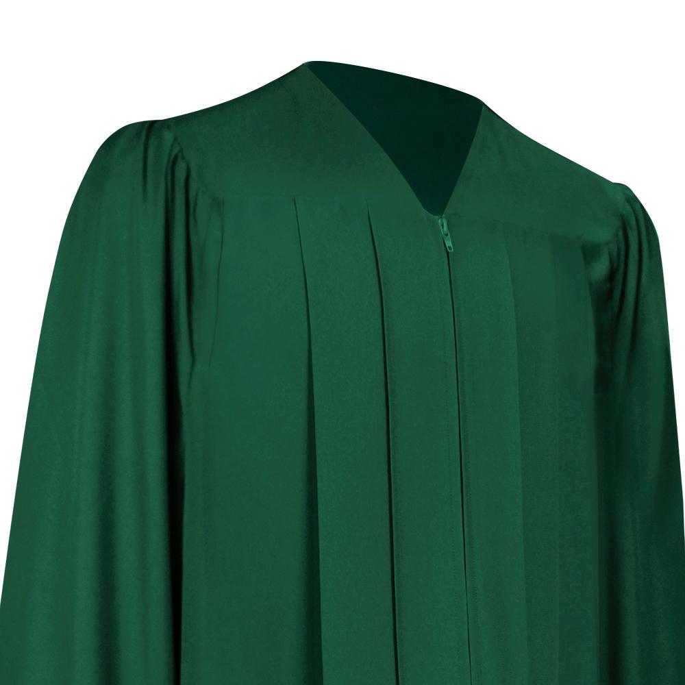 Matte Hunter Green Graduation Gown - Endea Graduation