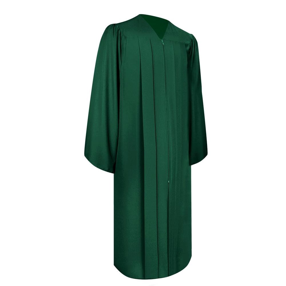 Matte Hunter Green Graduation Gown & Cap - Endea Graduation