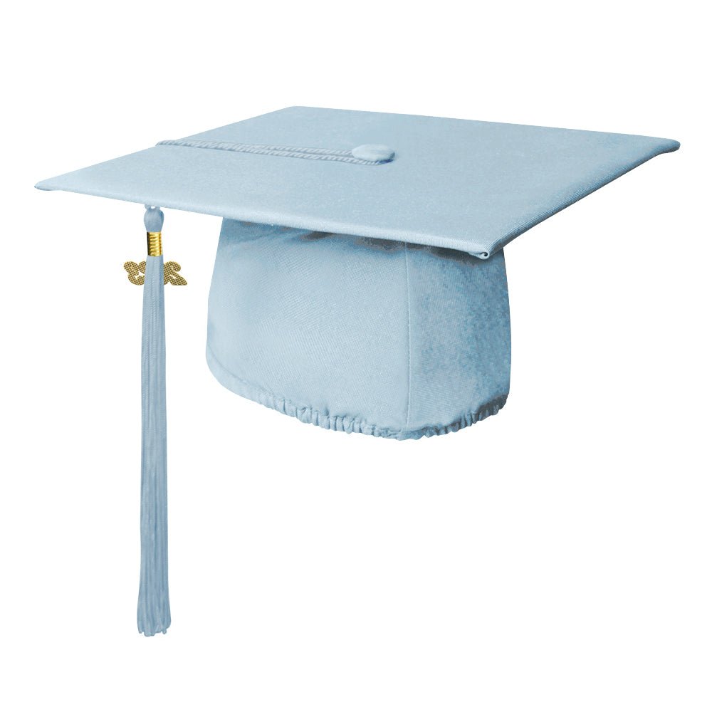 Satin,Silk Sky Blue Kids Graduation Gown & Hat with Golden Border at Rs  330/piece in Mumbai