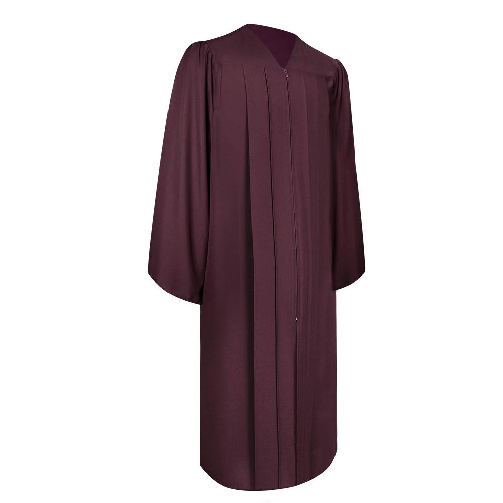 Matte Maroon Graduation Gown & Cap - Endea Graduation