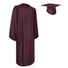 Matte Maroon Graduation Gown & Cap - Endea Graduation