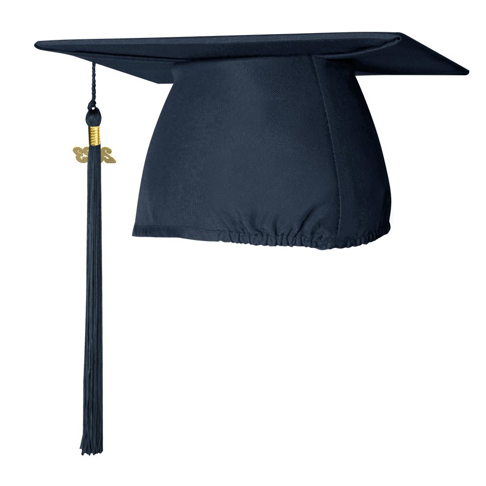 Matte Navy Blue Graduation Cap & Tassel - Endea Graduation