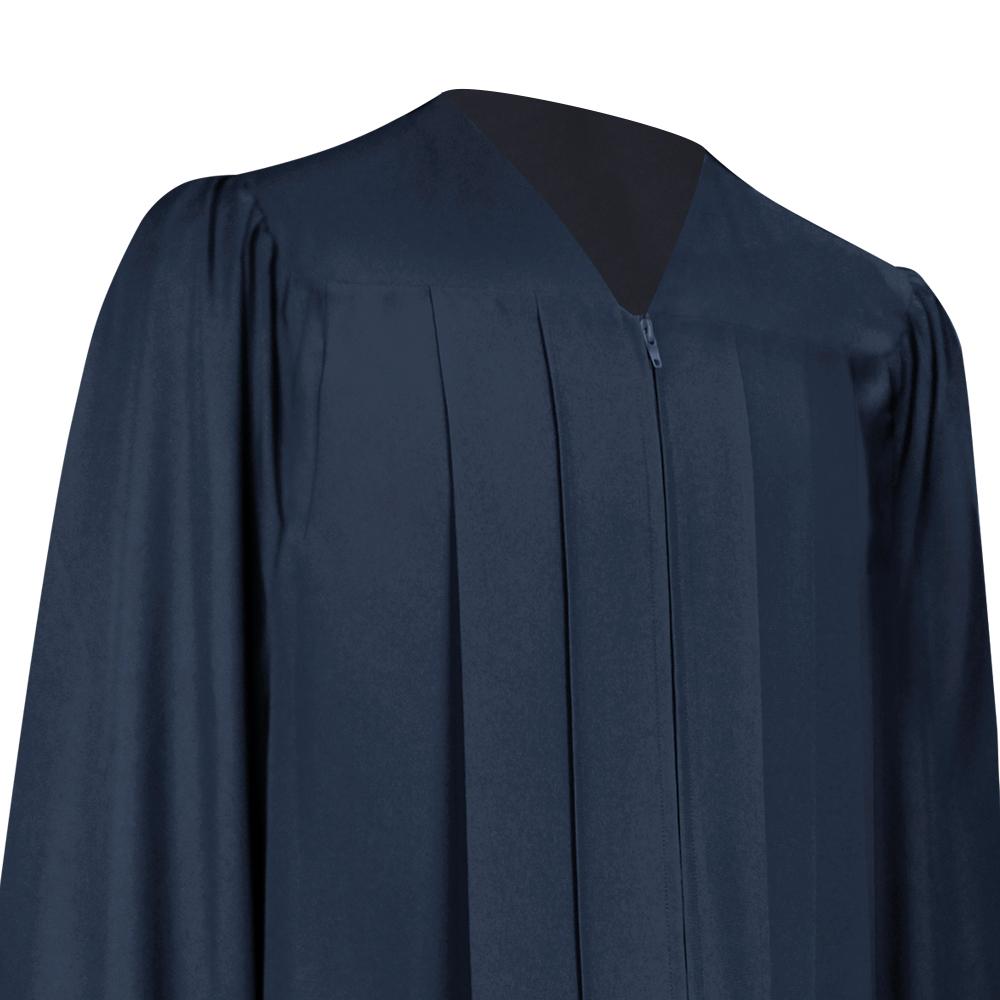 Matte Navy Blue Graduation Gown - Endea Graduation