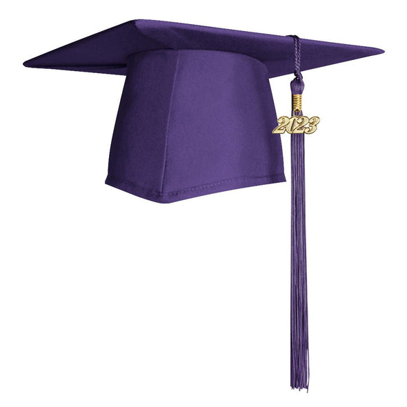 Matte Purple Graduation Cap & Tassel - Endea Graduation