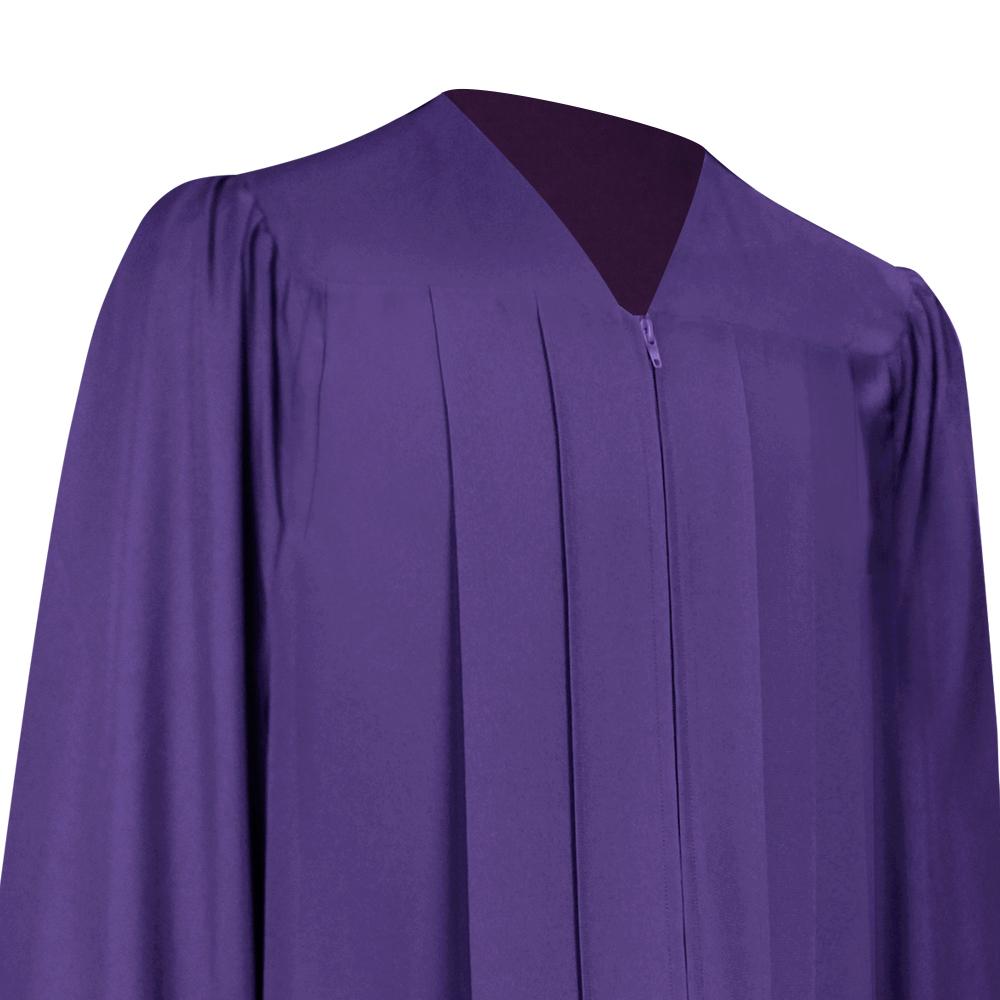 Matte Purple Graduation Gown & Cap - Endea Graduation