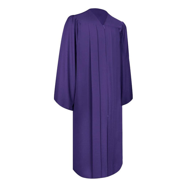 Matte Purple Graduation Gown & Cap - Endea Graduation