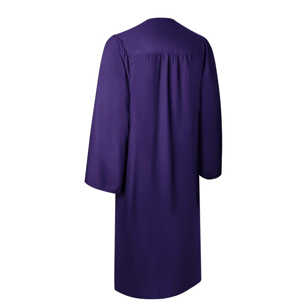 Matte Purple Graduation Gown & Cap - Endea Graduation