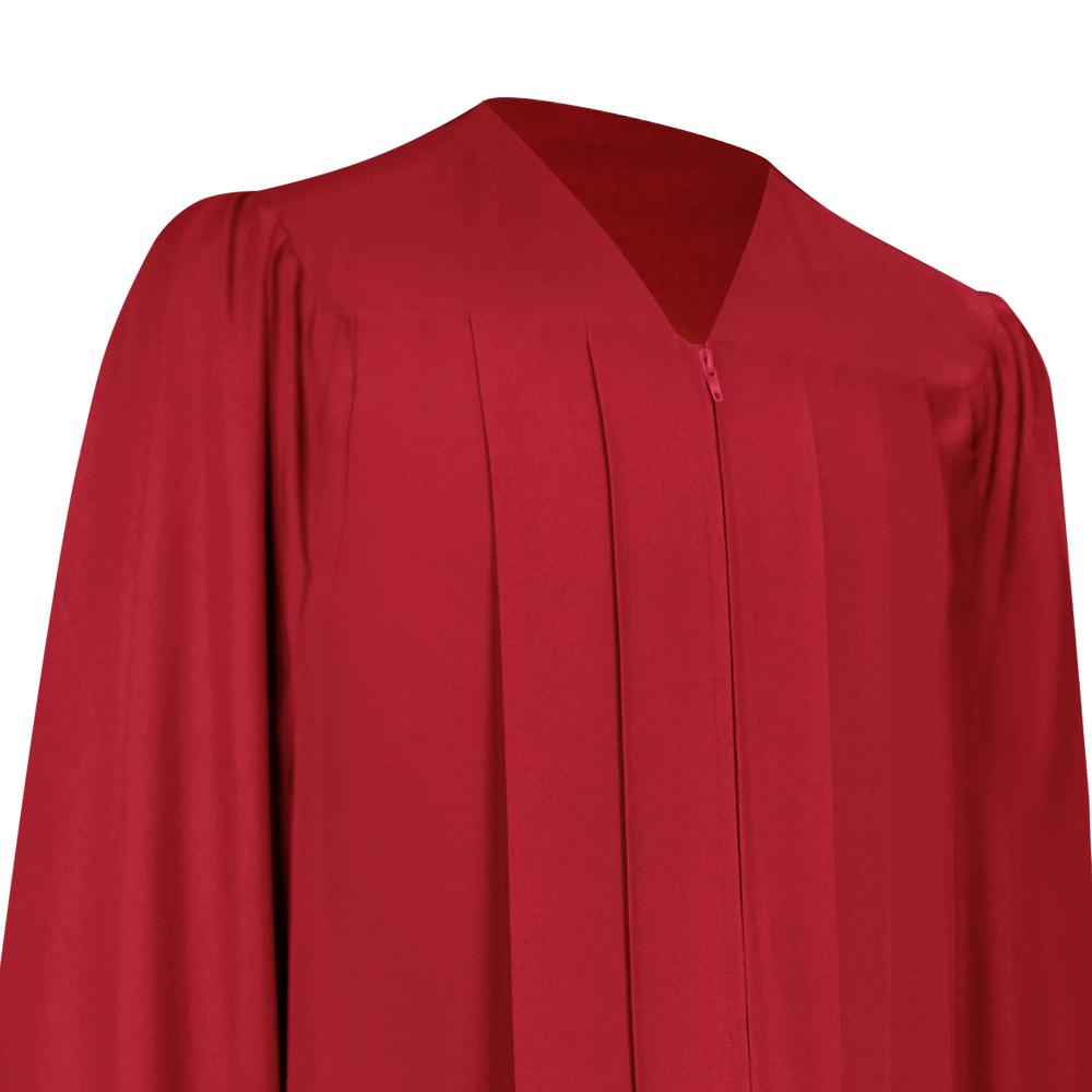 Matte Red Graduation Gown - Endea Graduation