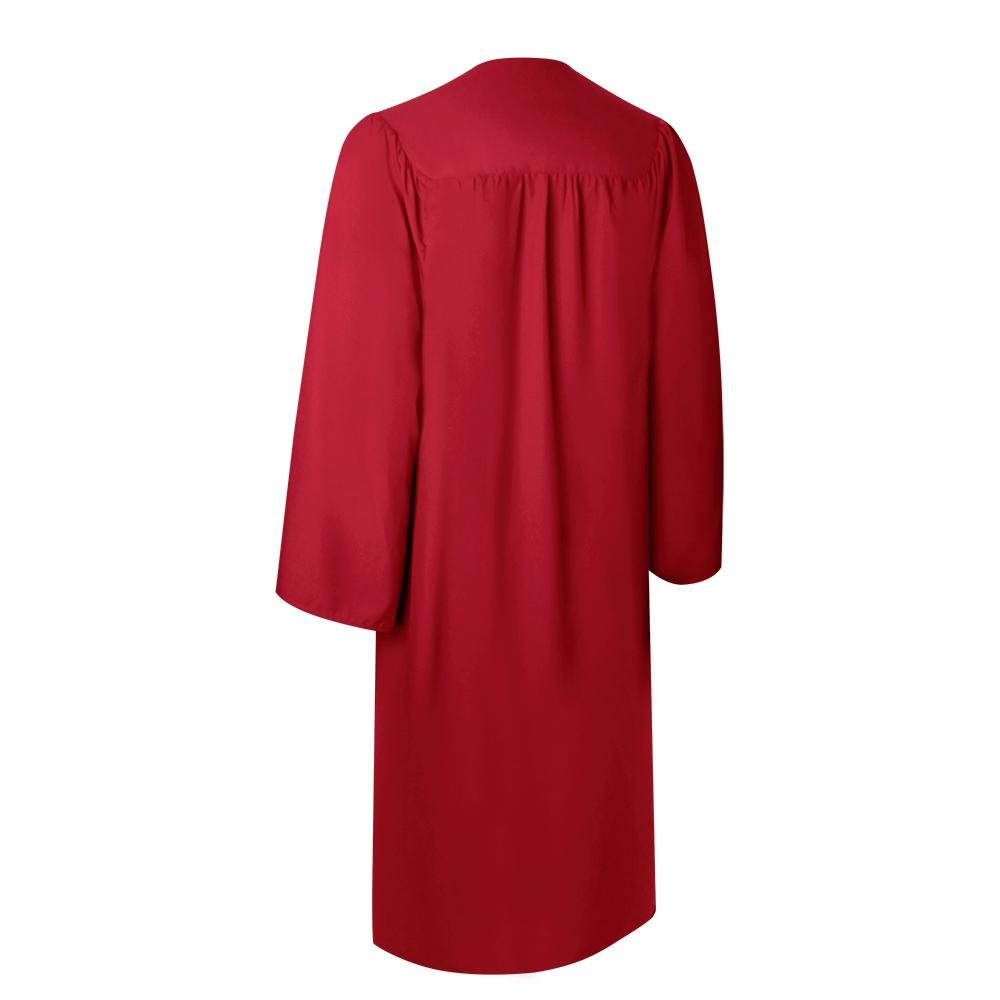 Matte Red Graduation Gown - Endea Graduation