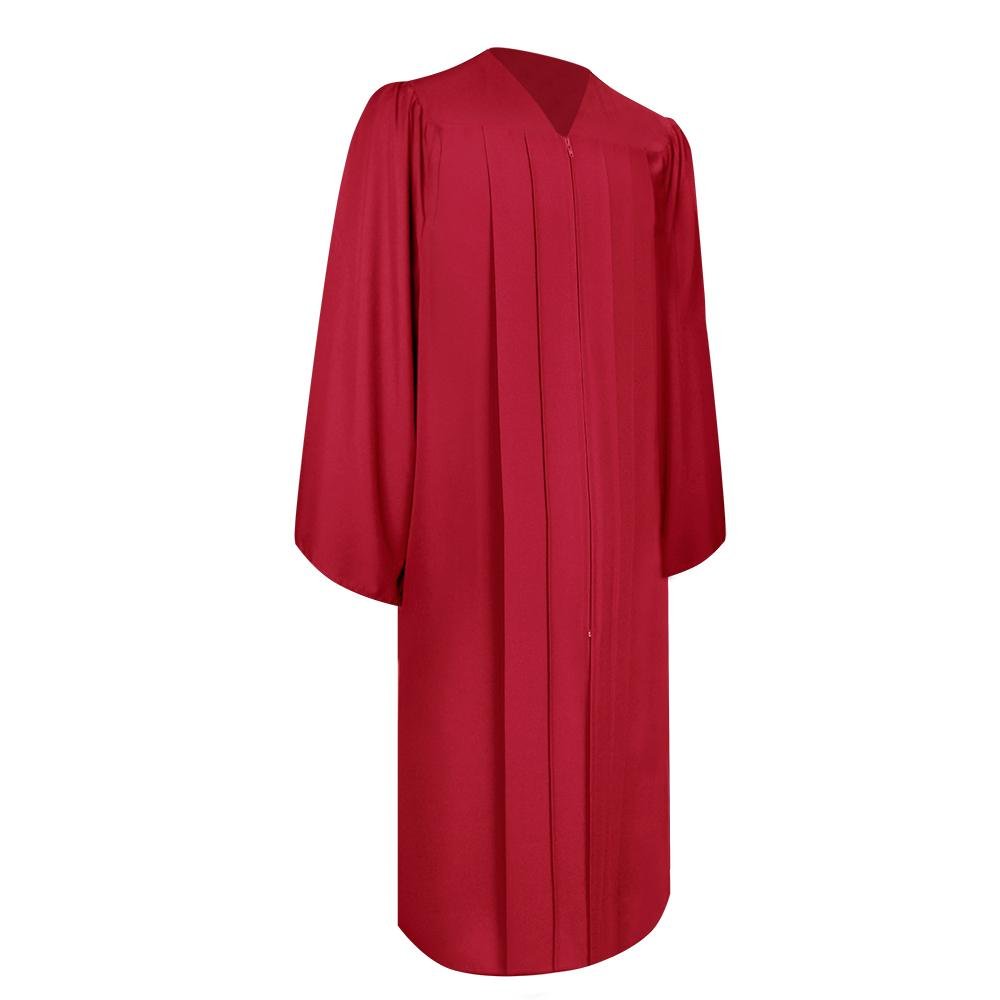 Matte Red Graduation Gown - Endea Graduation